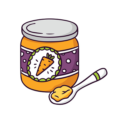Baby Food Clip Art, Vector Images & Illustrations
