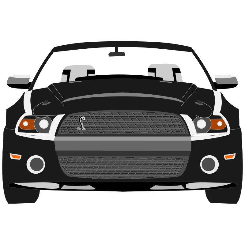 Muscle car cartoon car art clipart image #42031