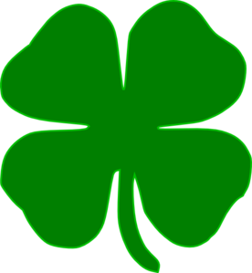 White Green Shamrock Clip Art - vector clip art ...