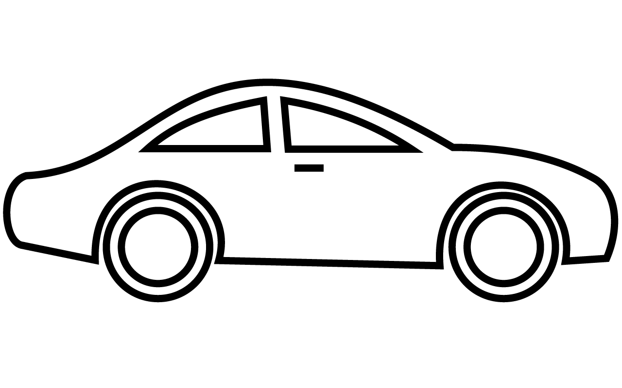 Car clipart clipart black and white