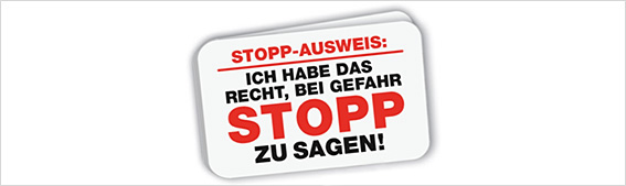 STOPP-Ausweis - Prävention - Suva