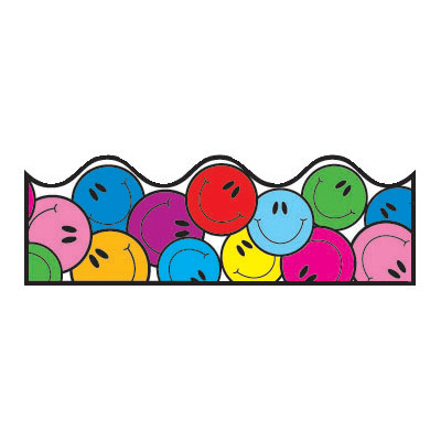 Smiley Faces Scalloped Border [ CD1228 ] - Carson-Dellosa ...