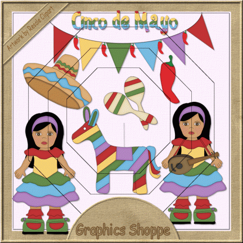 Cinco De Mayo Clip Art Graphics by Resale Clipart - $1.00 ...