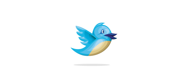 Free 3D Vector Twitter Icon Download | down with design