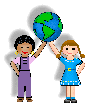 Martin Luther King clip art of two girls holding up an earth and ...