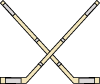 Crossed Hockey Sticks Vector Image clip arts, clip art - ClipartLogo.