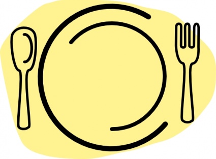 Icon Food Bowl Plate Dan Outline Symbol Silhouette Cartoon Dish ...