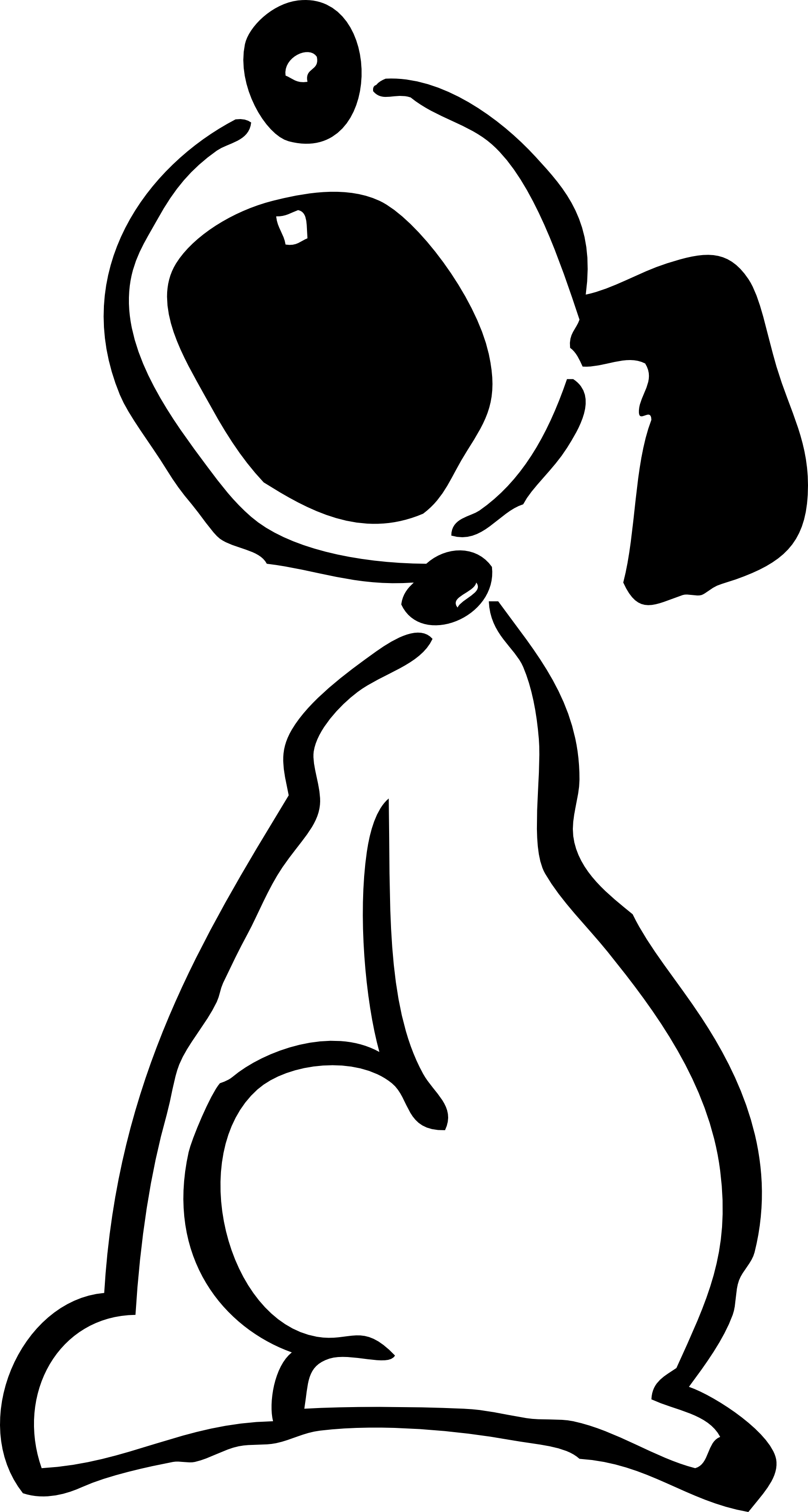 Black Cartoon Dog