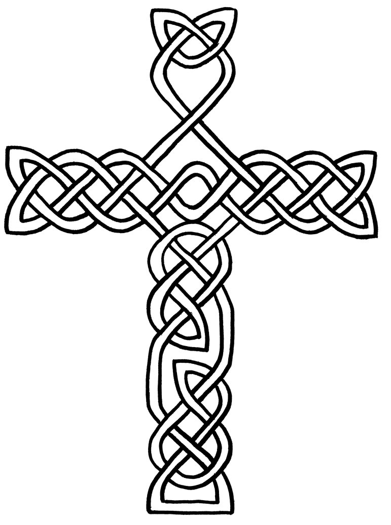 Trends For > Coloring Pages Of Crosses With Flowers