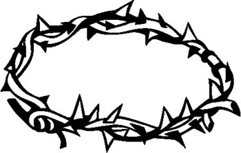 Pics For > Crown Of Thorns And Cross Clip Art