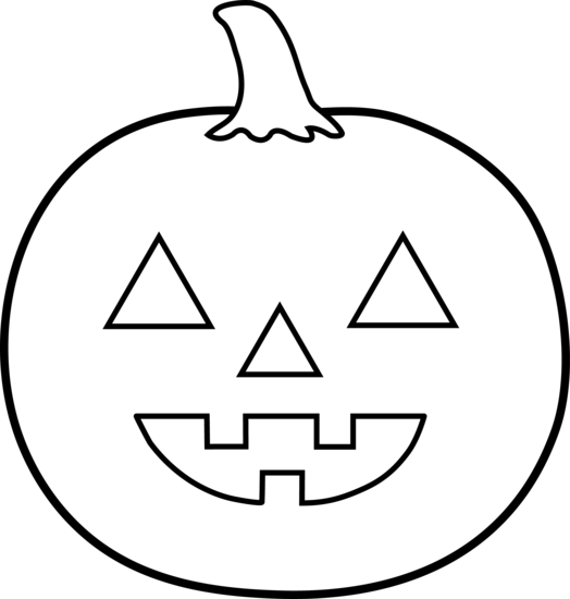 Pumpkin Clip Art Black And White - Free Clipart Images