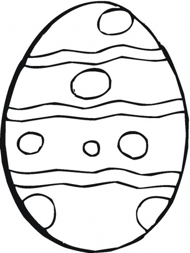 Easter Egg Outline Clipart - Free to use Clip Art Resource