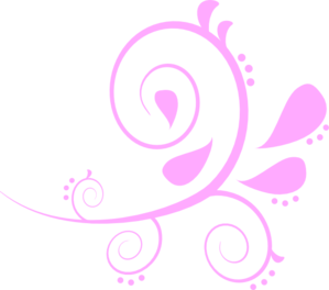 Paisley Curves Pink Clip Art - vector clip art online ...