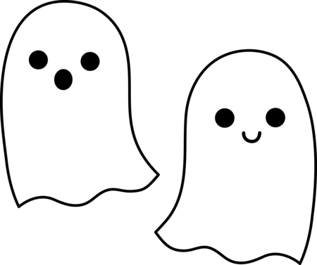 Imgs For > Cute Ghost Coloring