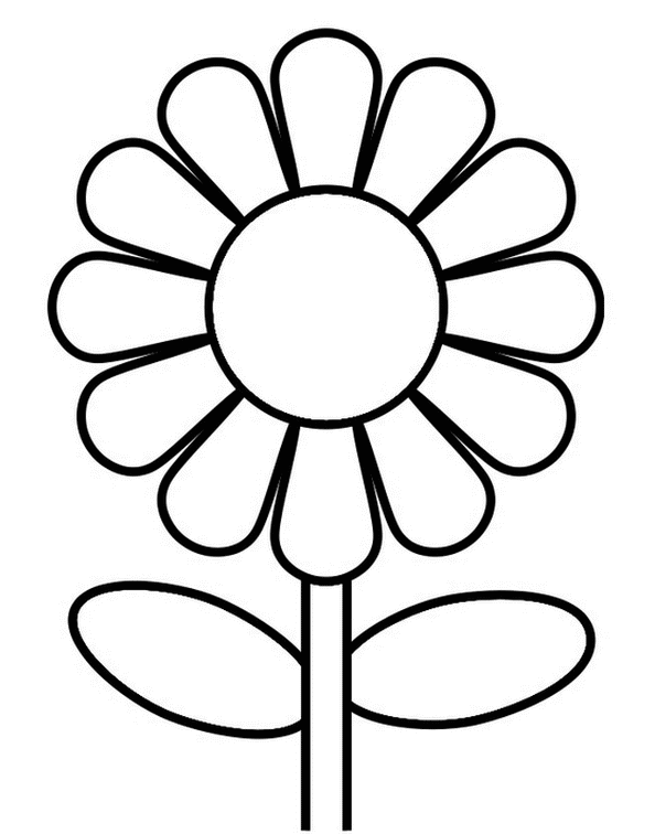simple flower molds Colouring Pages