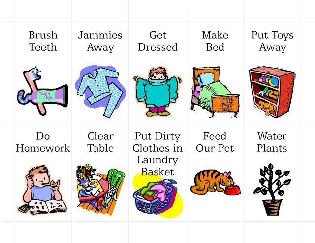 Pix For > Toddler Chore Clip Art