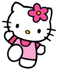 Hello Kitty Clipart Black And White - Free Clipart ...