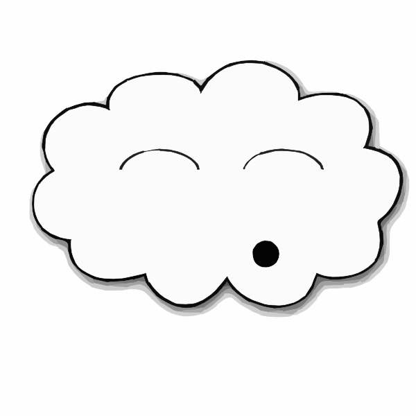 Cloudy Colouring Page - ClipArt Best