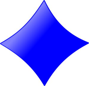 Card symbols Diamond - vector Clip Art