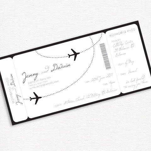 Boarding Pass Invitation ...