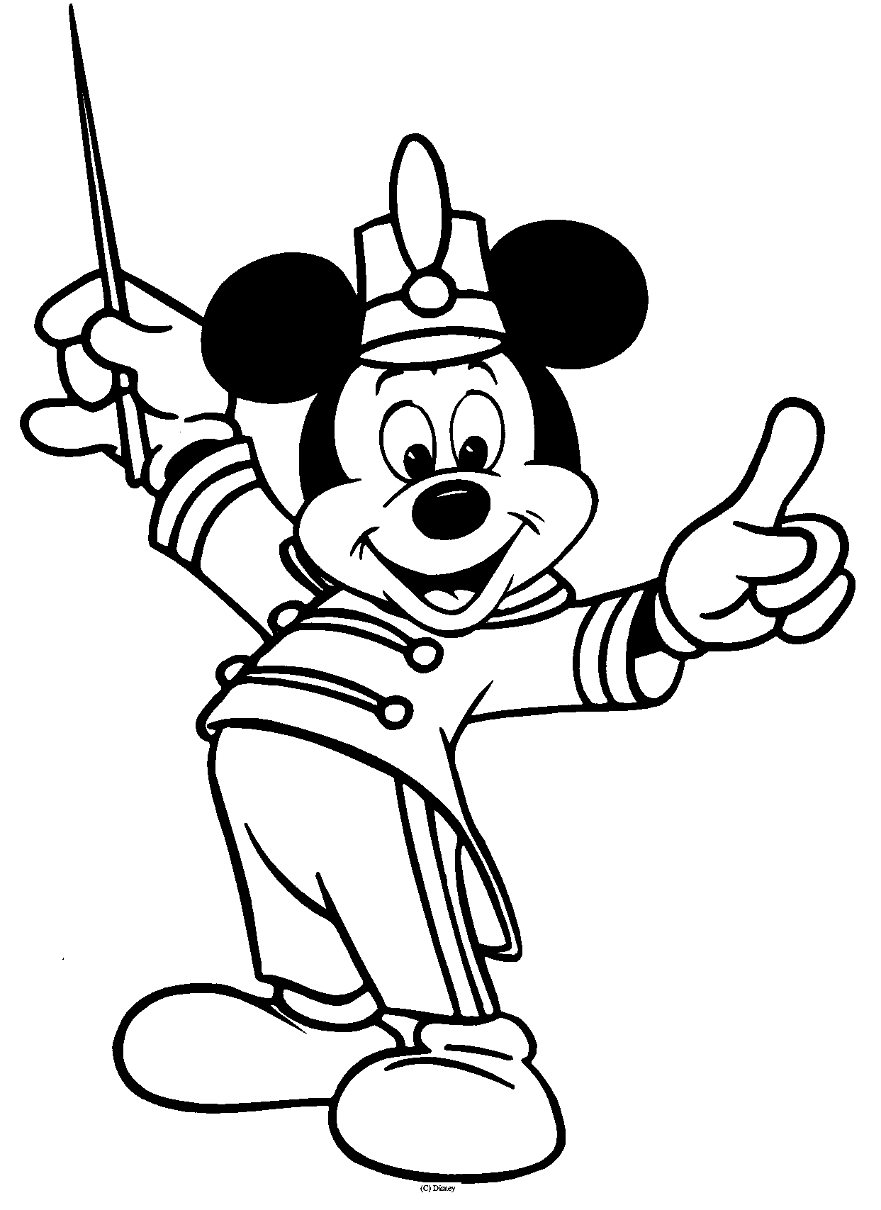 Mickey Mouse Clipart Black And White - Free ...