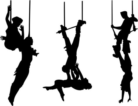 Trapeze Artist Clip Art, Vector Images & Illustrations