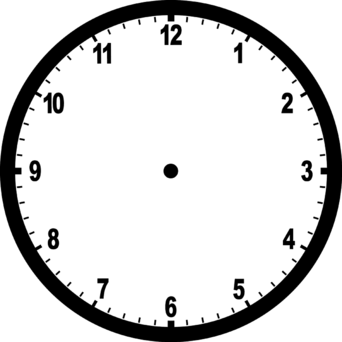 Blank Clock Face Pdf - ClipArt Best