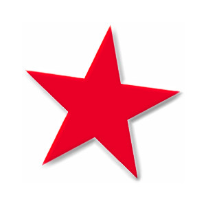 Star clipart red