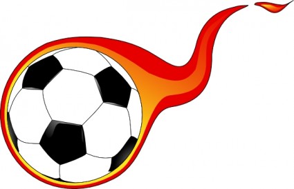 Flaming Soccer Ball clip art Vector clip art - Free vector for ...