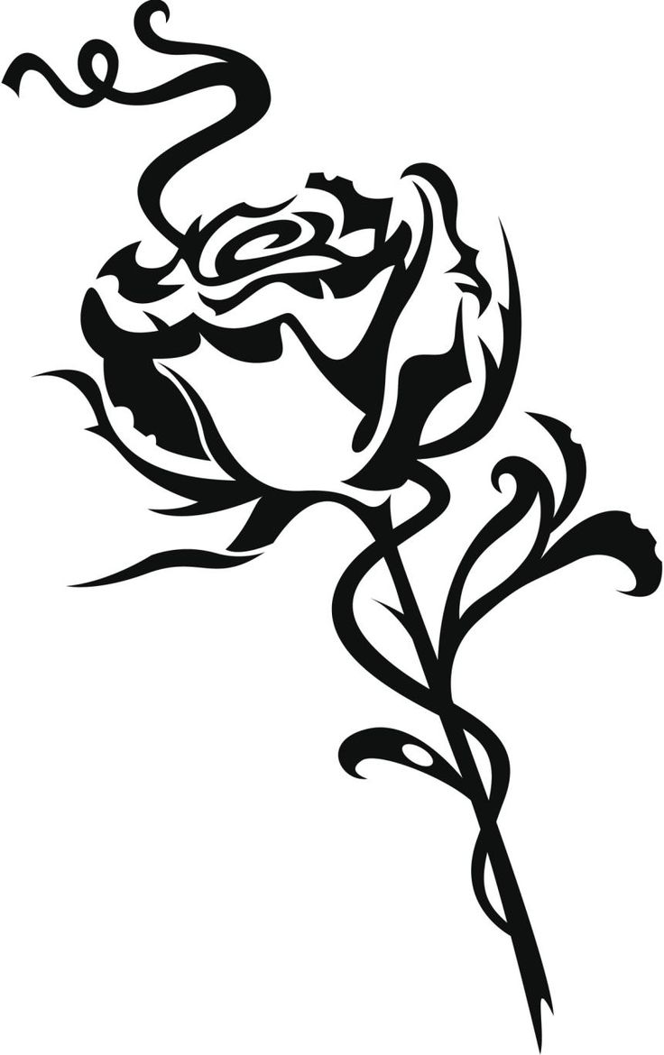 MÃ¡s de 1000 ideas sobre Tatuajes De Rosa Tribal en Pinterest ...