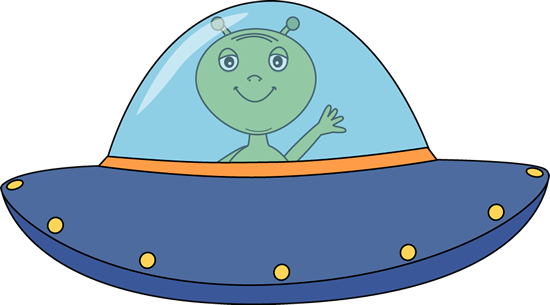 Alien car clipart