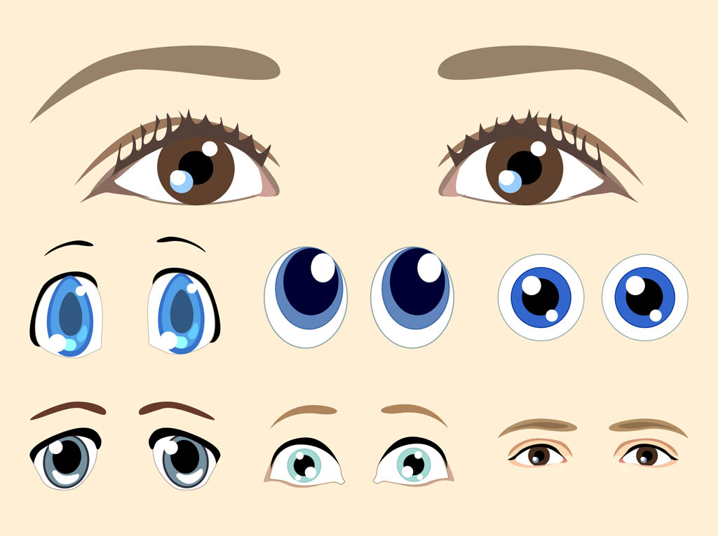 Eyes Vectors Vector Art & Graphics | freevector.com