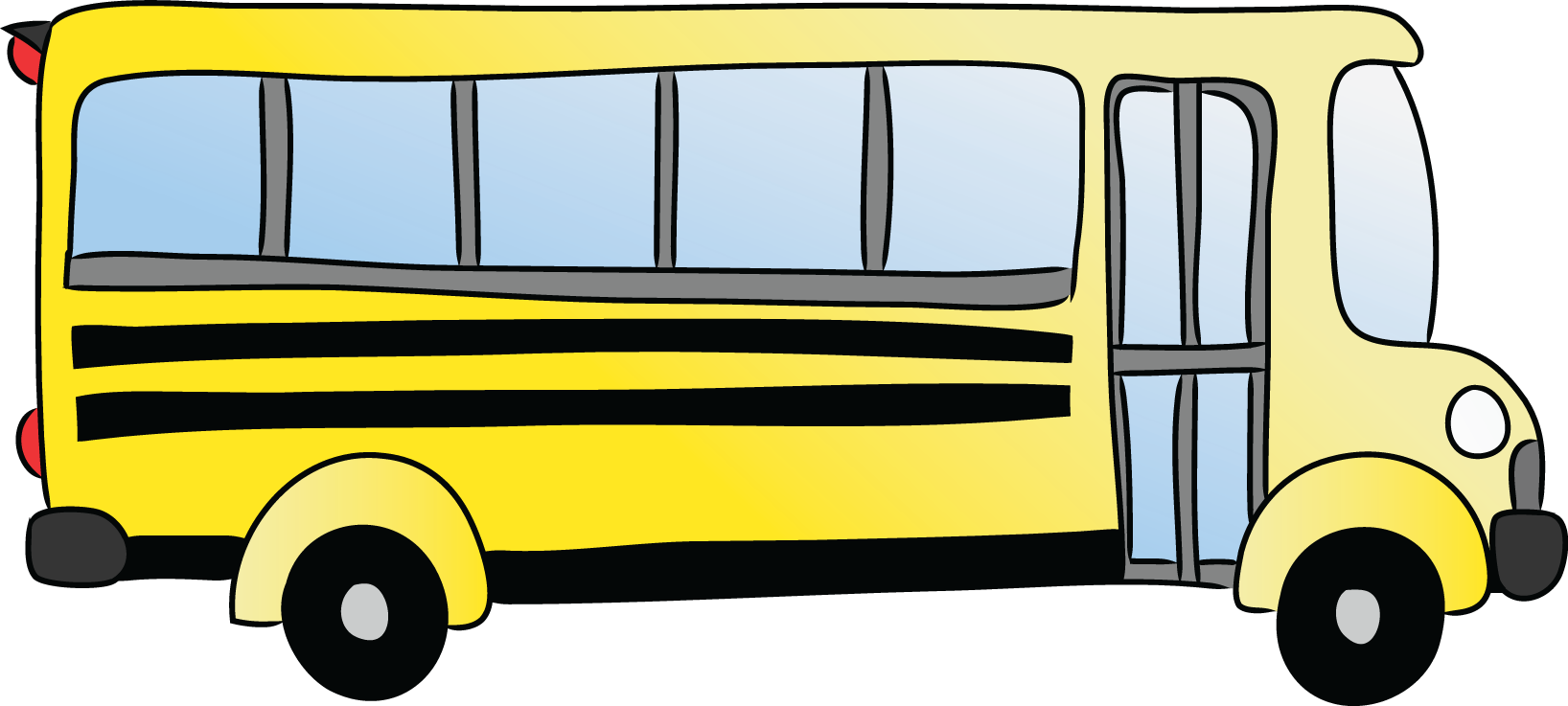 Transparent school bus clipart