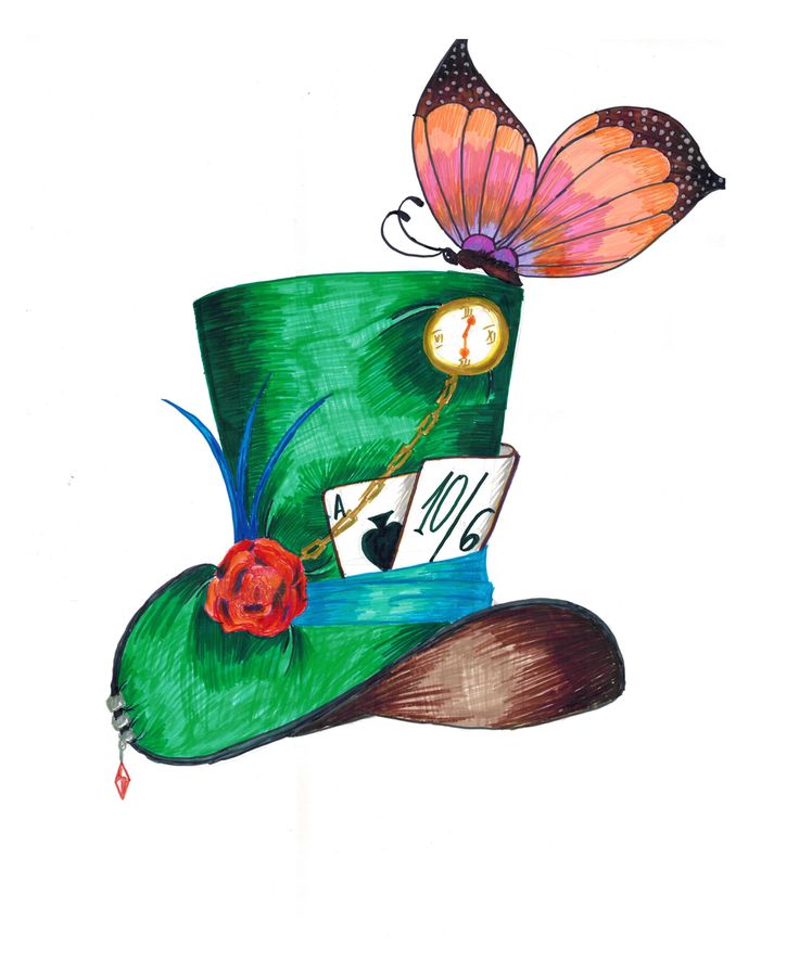 Mad Hatter Drawing ClipArt Best