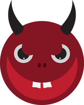 Smiley stickers - Devil Smiley with black horns bestellen? :: Dr ...