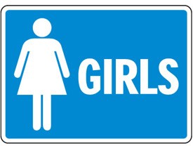 Girl's Restroom Sign - 43370