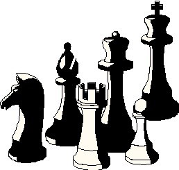 Playing chess Clip Art