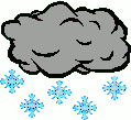 Clipart météo nuage neige - Image météo nuage neige - Gif météo ...