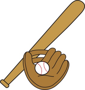 Baseball Clipart Image - Baseball Glove or Mitt with Baseball and ...