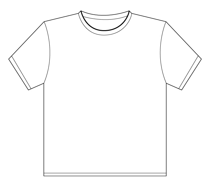 White T Shirt Outline | clip art, clip art free, clip art borders ...