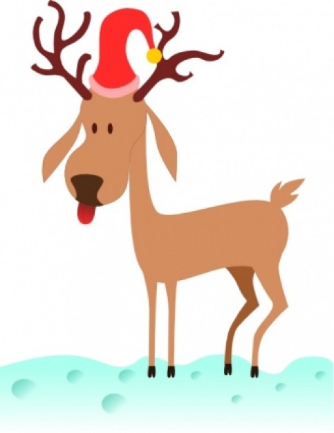 Kablam A Cartoon Reindeer clip art | Download free Vector