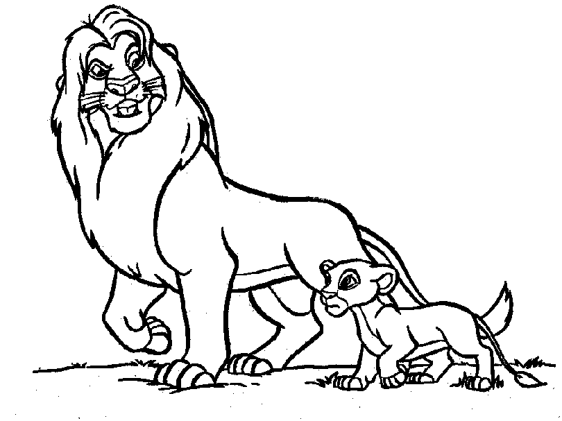 Picture Lion King Coloring Pages | Hagio Graphic