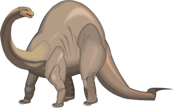 Brontosaurus clip art - vector clip art online, royalty free ...