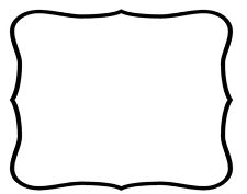 Simple frame border 4 FLONZ unmounted rubber stamp