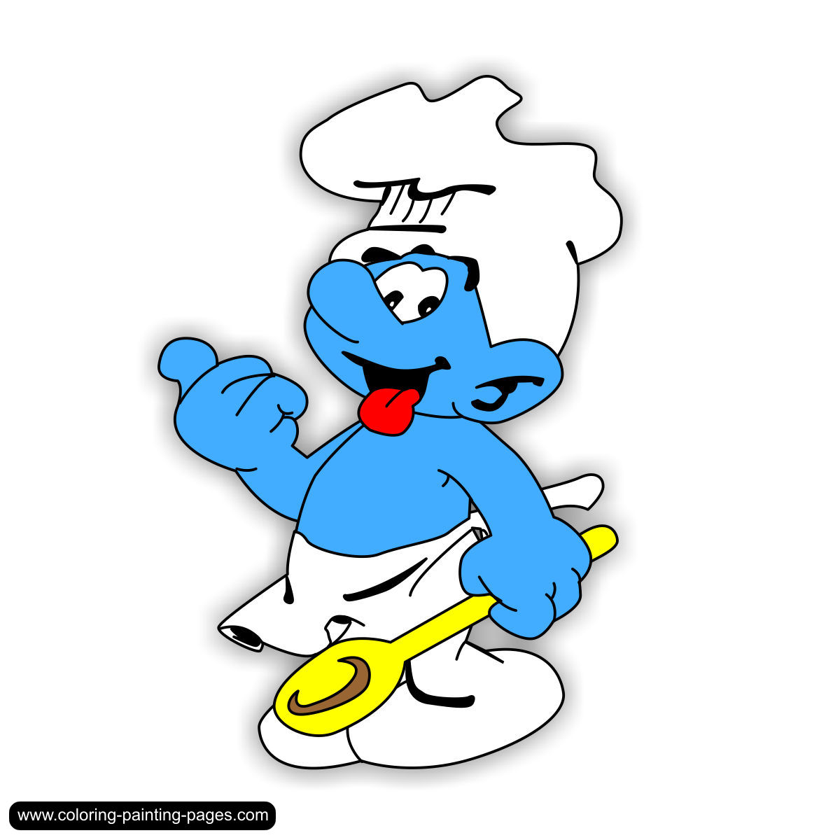 Vanity Smurf Clipart