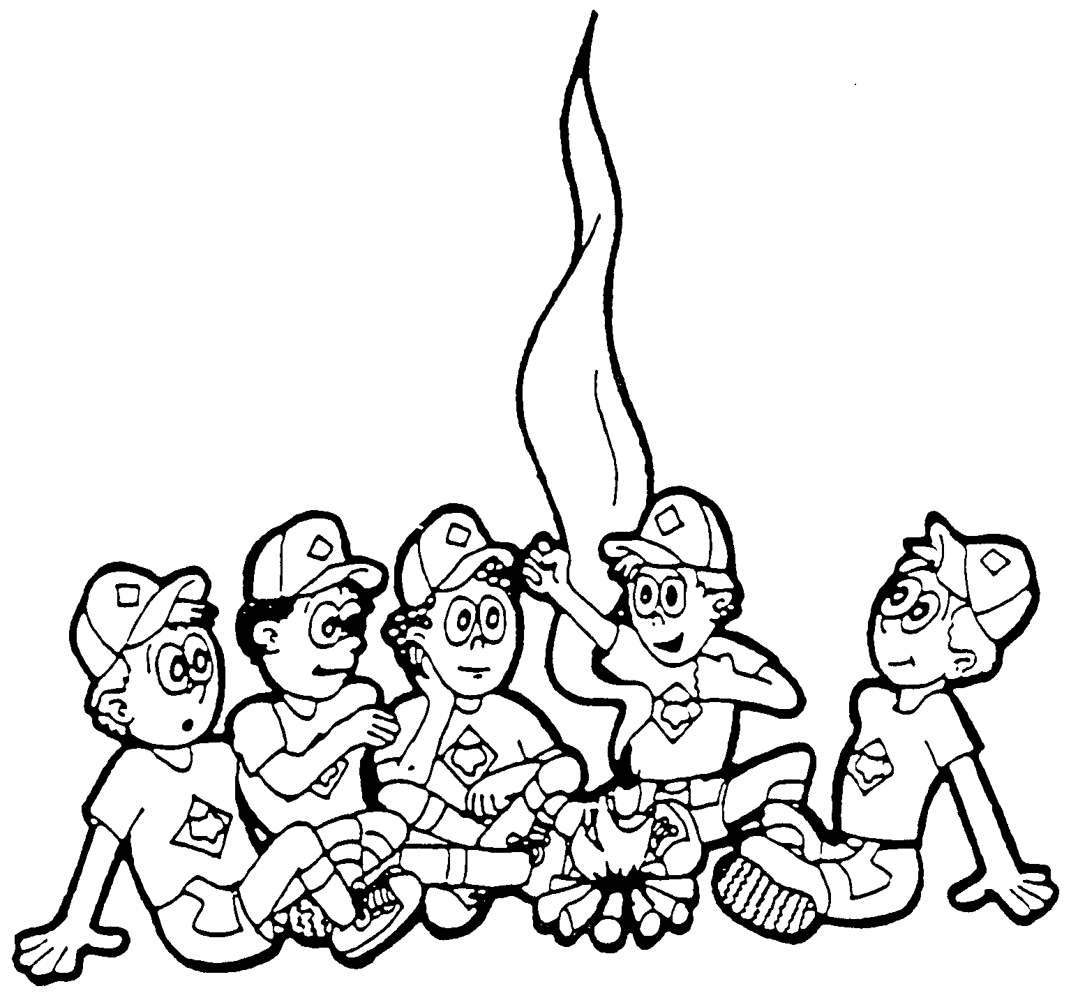 Scout Camping Clipart