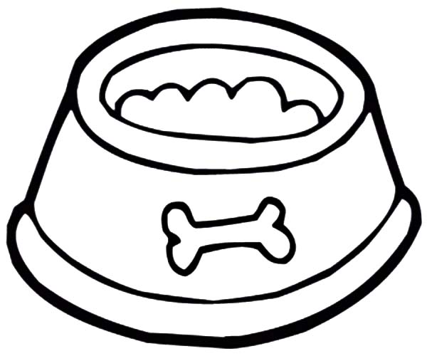 Bowl Full of Dog Food Coloring Pages - Free & Printable Coloring ...