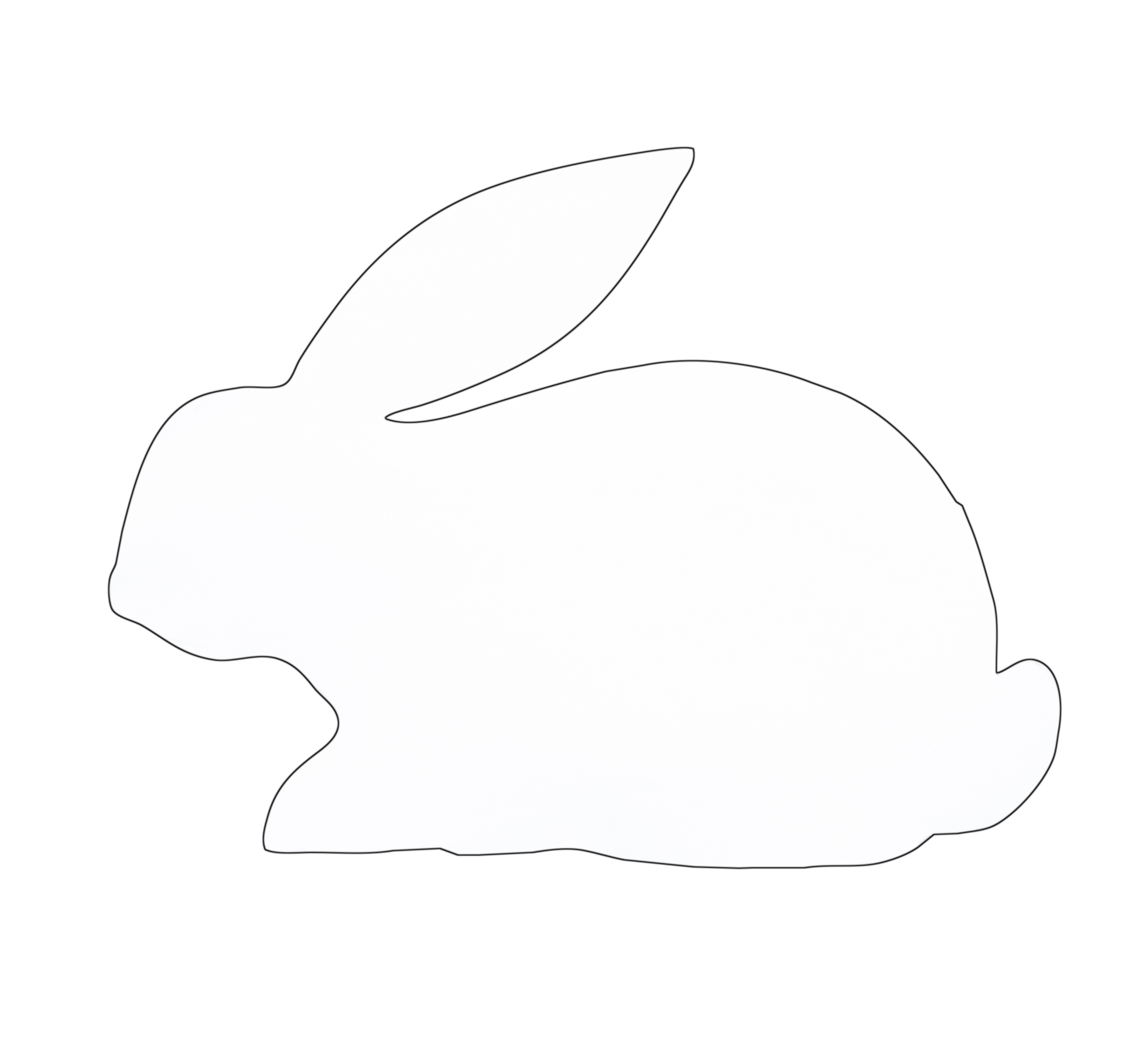 Bunny Outline | Free Download Clip Art | Free Clip Art | on ...