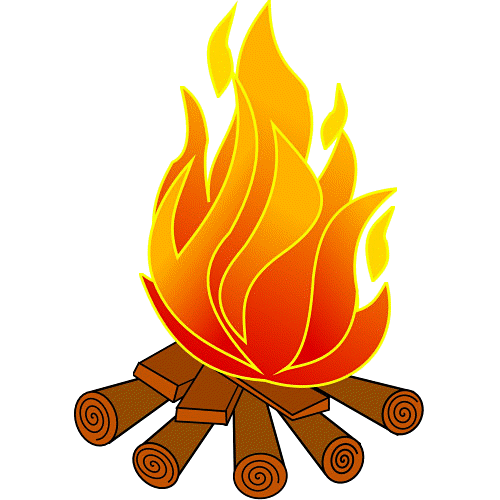 Campfire Cartoon Clipart