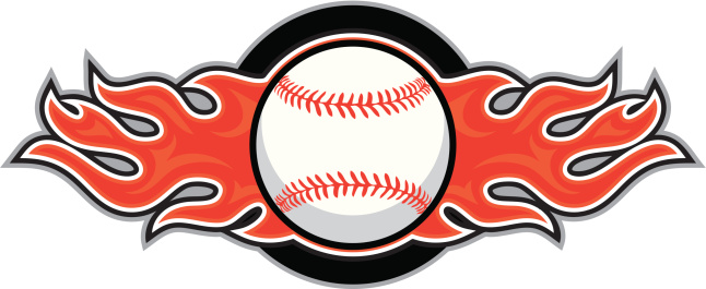 Cartoon Of The Baseball Fire Clip Art, Vector Images ...